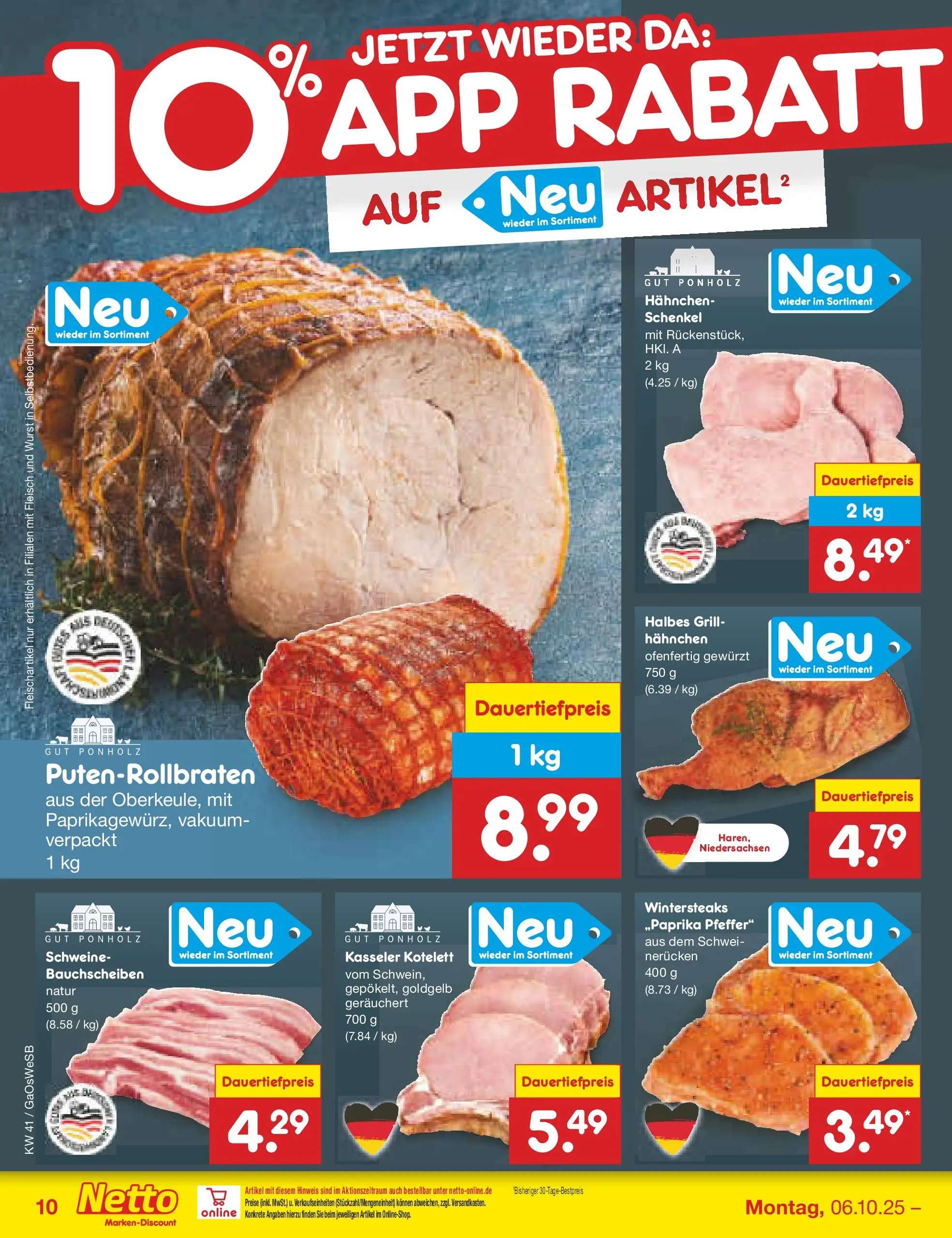 Netto Marken-Discount prospekt Bremen-Lesum	 (ab 06.10.2025) » Angebote | Seite: 12 | Produkte: Pommes, Pommes frites, Bresso, Eis