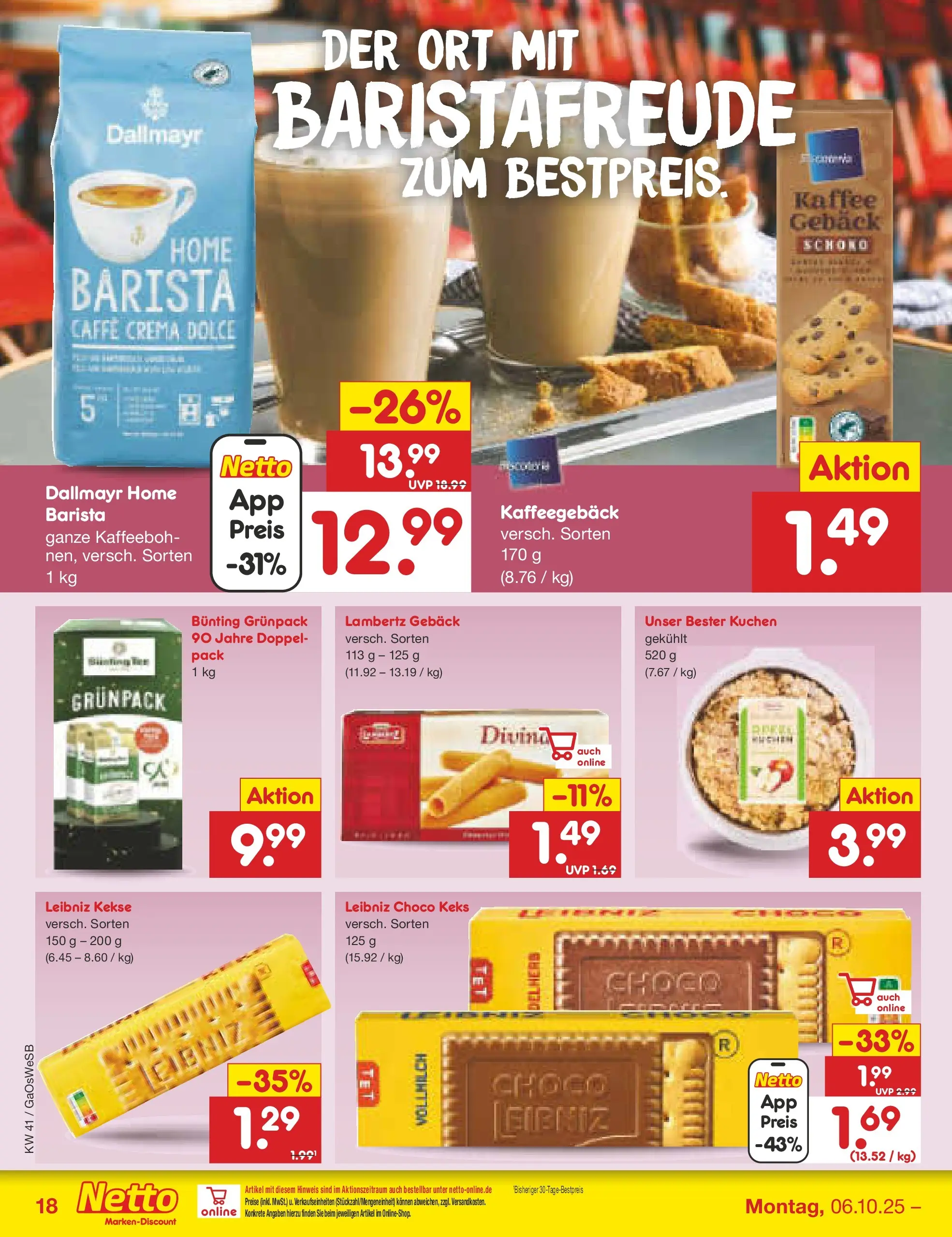 Netto Marken-Discount prospekt Bremen-Lesum	 (ab 06.10.2025) » Angebote | Seite: 20 | Produkte: Haribo, Smarties, Kekse