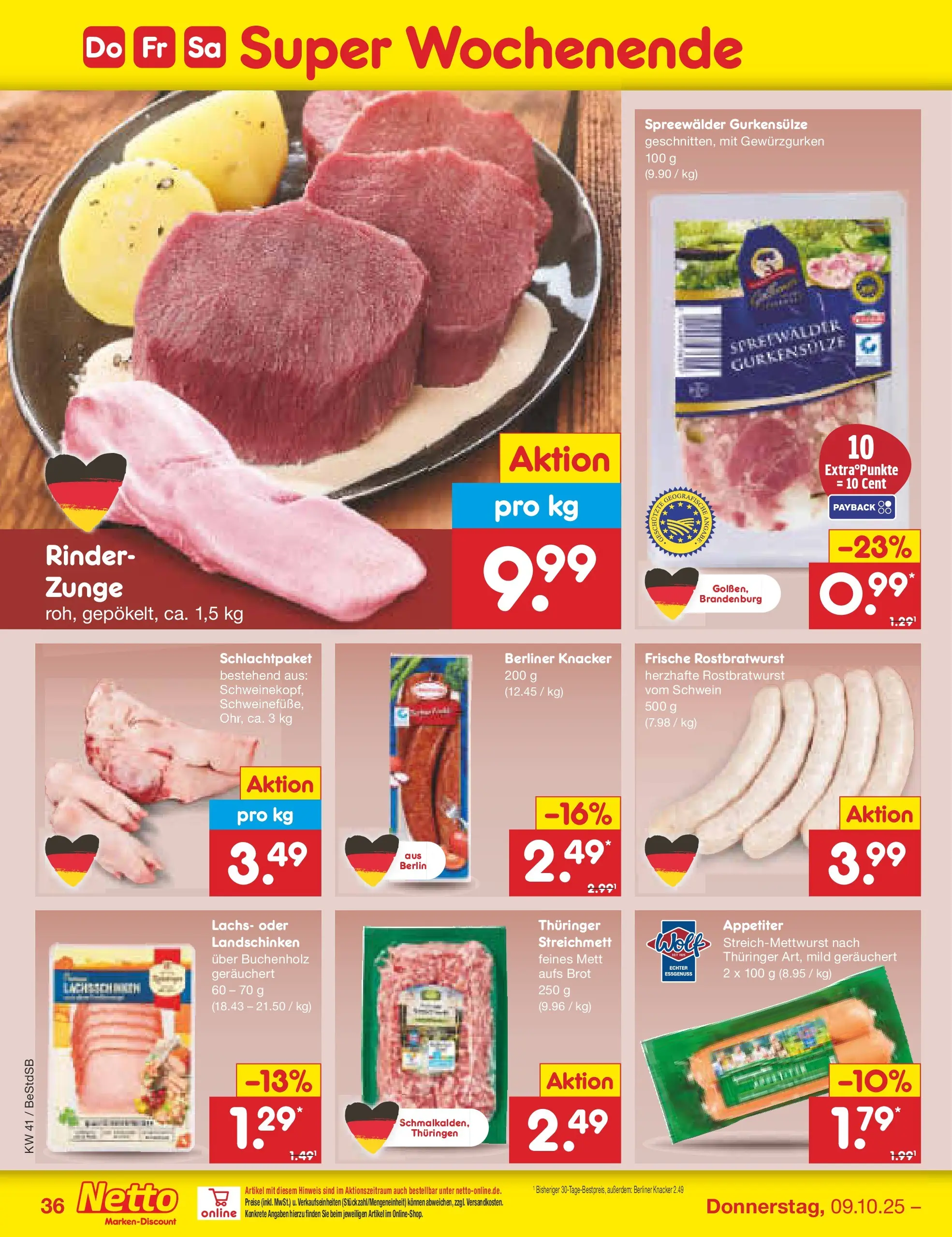 Netto Marken-Discount prospekt Berlin-Spandau (ab 06.10.2025) » Angebote | Seite: 42 | Produkte: Berliner, Lachs, Brot Netto Marken-Discount prospekt Berlin-Spandau (ab 06.10.2025) » Angebote | Seite: 42 | Produkte: Berliner, Lachs, Brot