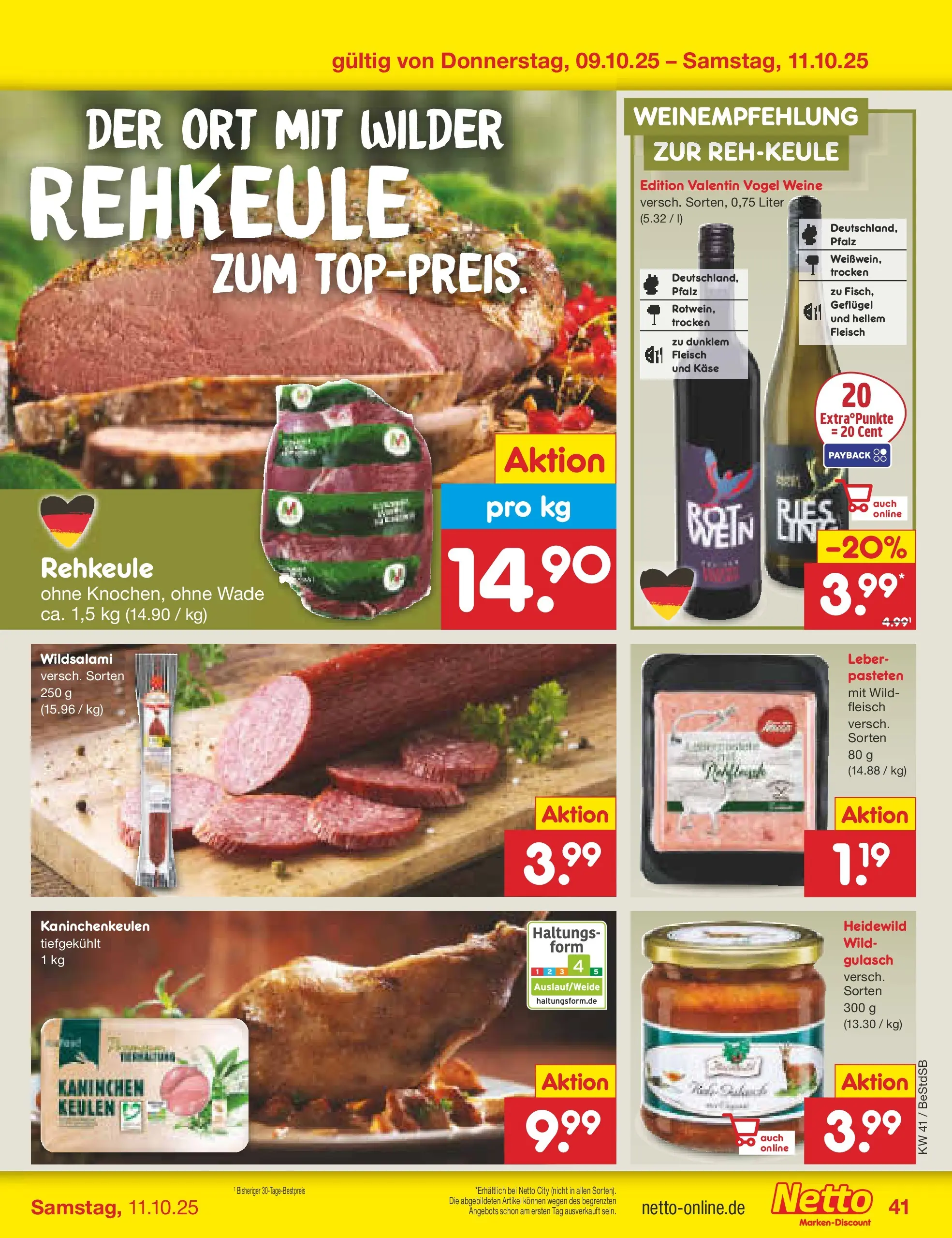 Netto Marken-Discount prospekt Berlin-Spandau (ab 06.10.2025) » Angebote | Seite: 47 | Produkte: Käse, Kaninchen, Gulasch, Fleisch Netto Marken-Discount prospekt Berlin-Spandau (ab 06.10.2025) » Angebote | Seite: 47 | Produkte: Käse, Kaninchen, Gulasch, Fleisch