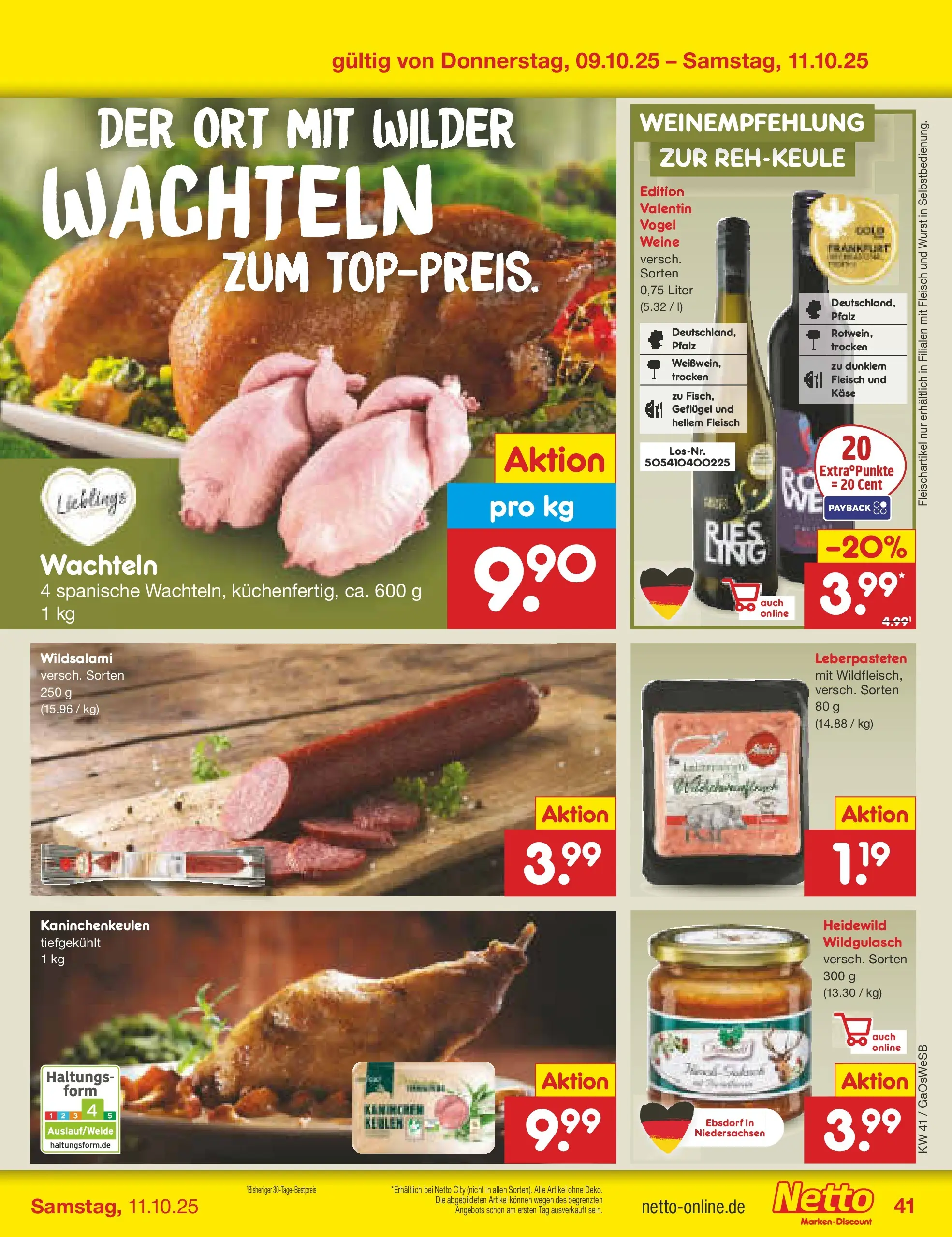 Netto Marken-Discount prospekt Bremen-Lesum	 (ab 06.10.2025) » Angebote | Seite: 47 | Produkte: Capri sun, Wurst, Schweinerucken, Fleisch