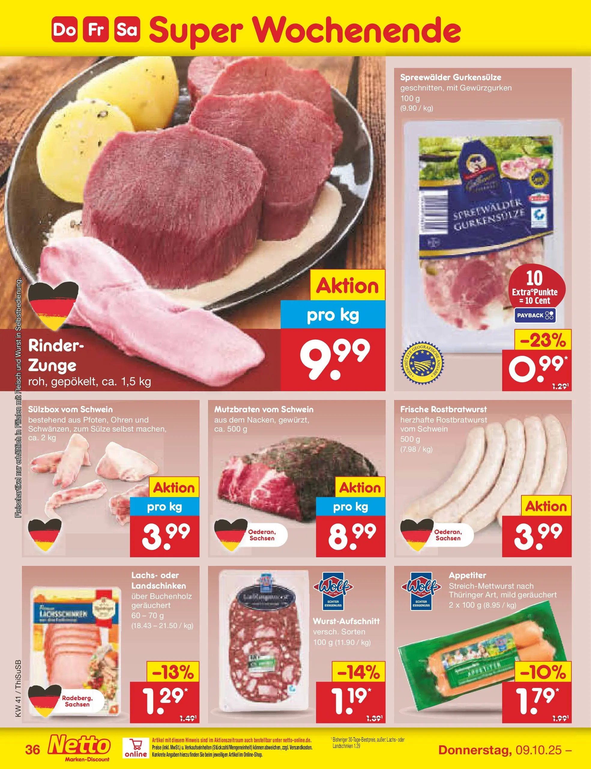 Netto Marken-Discount prospekt Pirna	 (ab 06.10.2025) » Angebote | Seite: 42 | Produkte: Essig, Kraut, Nudeln, Gurken