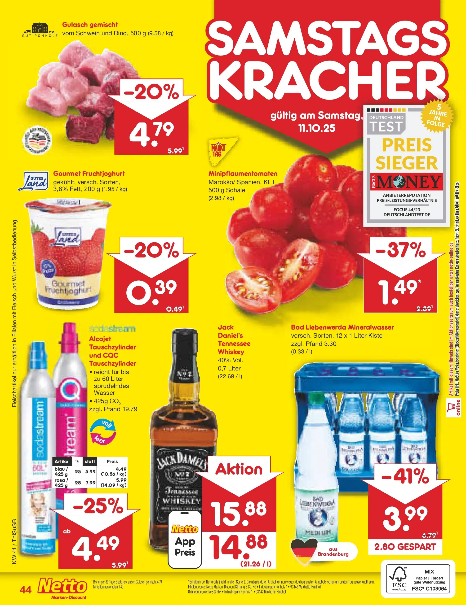 Netto Marken-Discount prospekt Pirna	 (ab 06.10.2025) » Angebote | Seite: 50 | Produkte: Butter