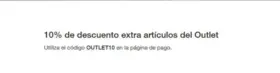 10% de descuento extra artículos del Outlet