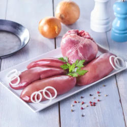 Abats de porc : foie ou coeur ou rognon