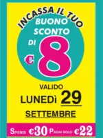Euro Shop Buono sconto di 8 euro - al 29.09.2025