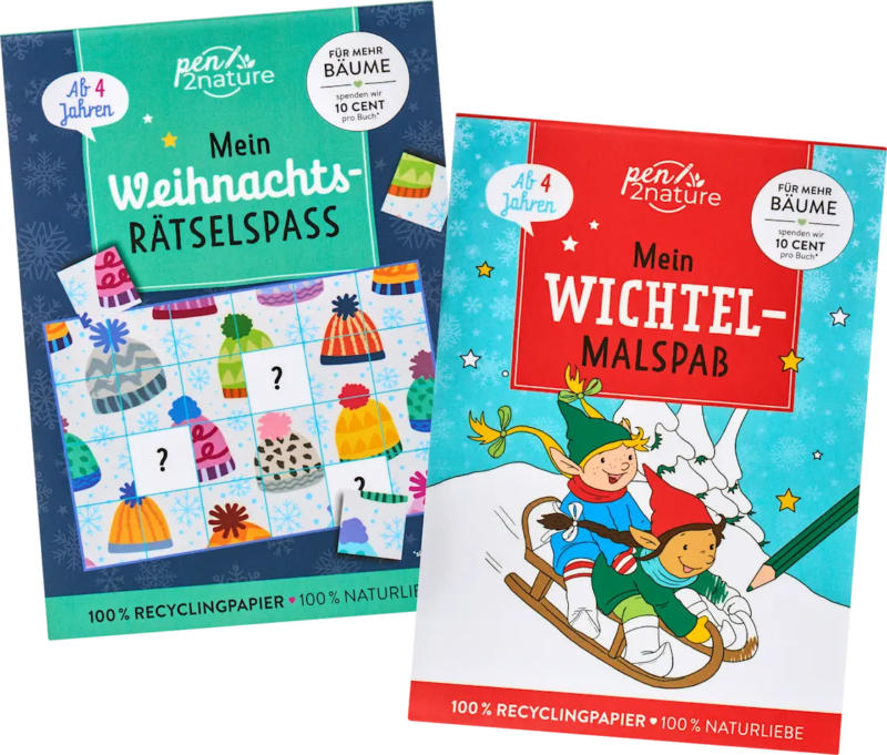 Dekorieren & Einrichten Weihnachtsrätselblock, Wichtel