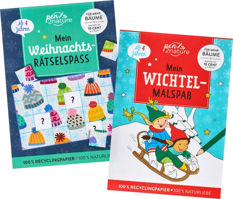 Dekorieren & Einrichten Weihnachtsrätselblock, Wichtel