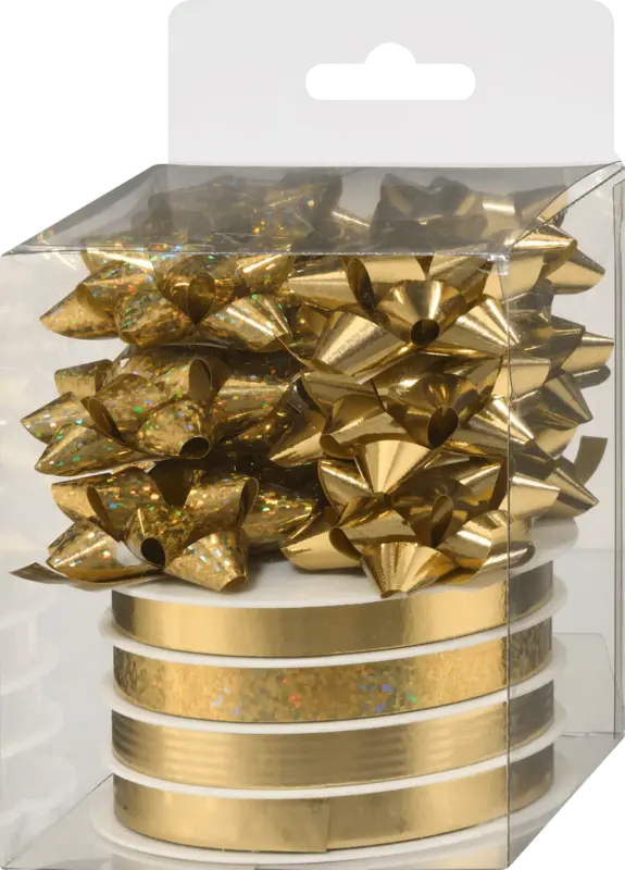 Profissimo Geschenkband-Set, gold