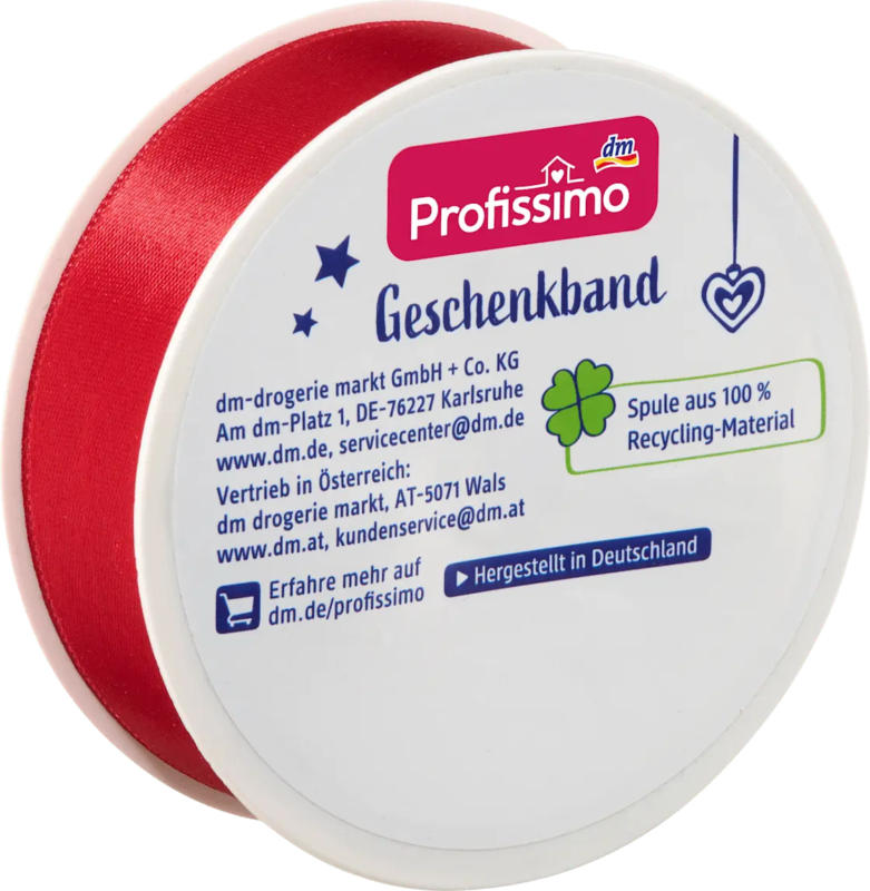 Profissimo Geschenkband, rot