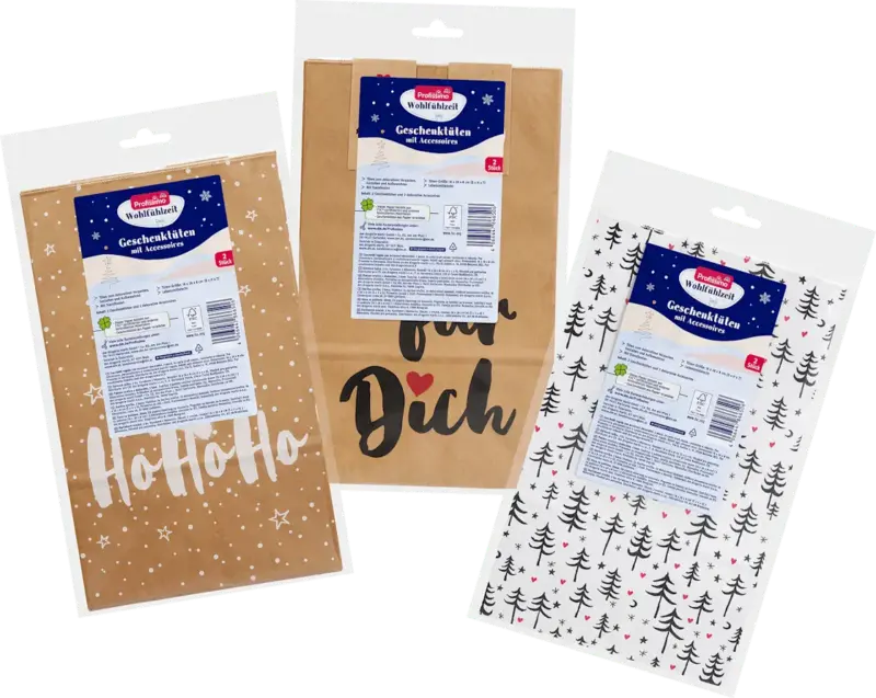 Profissimo Geschenktaschen Weihnachten midi, hoch, sortiert