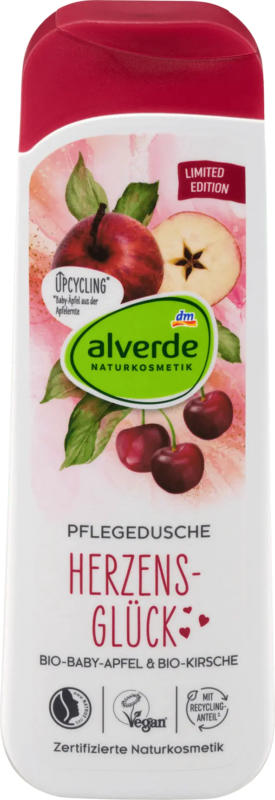 alverde NATURKOSMETIK Pflegedusche Herzensglück