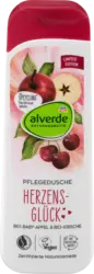 alverde NATURKOSMETIK Pflegedusche Herzensgl&uuml;ck