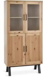 JYSK Витрина SANDBY 2 врати цвят дъб/черна