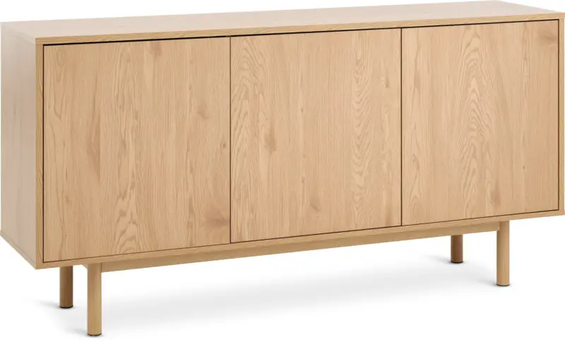 JYSK Бюфет ALSTED 3 врати цвят натурален дъб