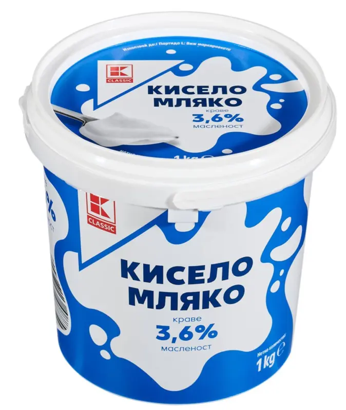 K-CLASSIC Кисело мляко 3,6% масленост