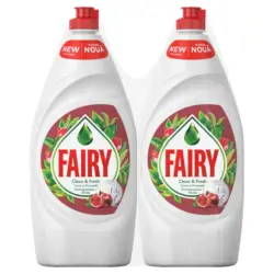 Fairy препарат за съдове различни видове 2X900мл
