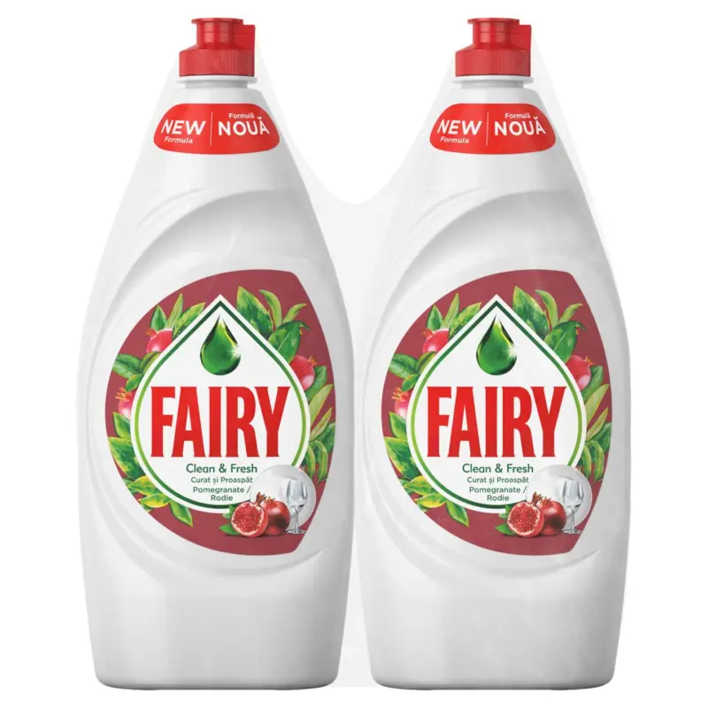 Fairy препарат за съдове различни видове 2X900мл