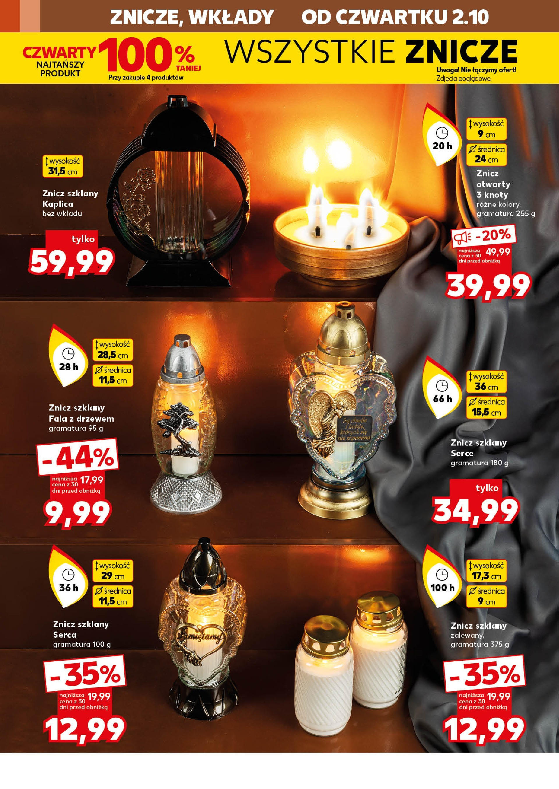 Kaufland gazetka - Mega okazje od 02.10.2025 - od jutra PDF | Strona: 4 | Produkty: Znicze