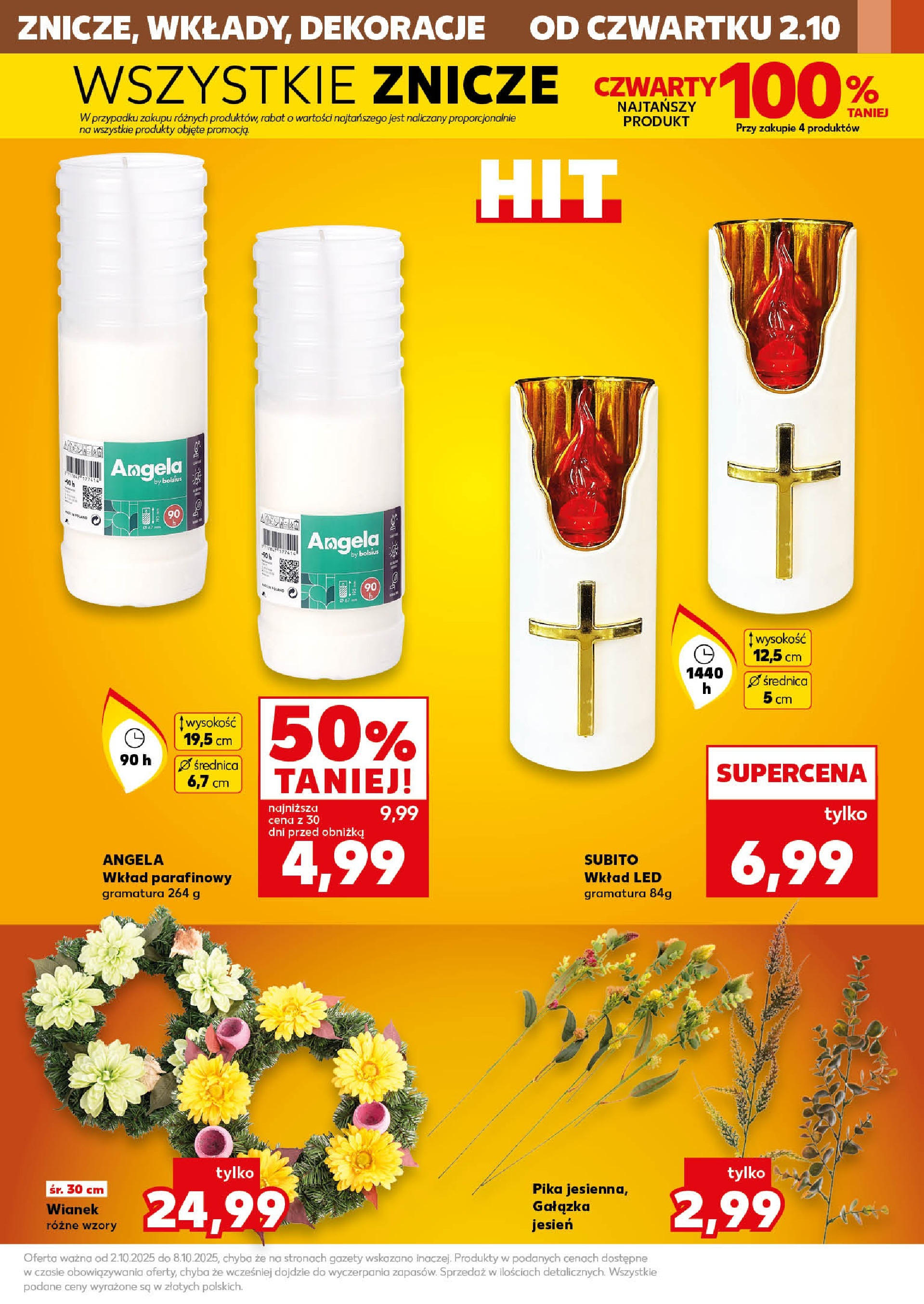 Kaufland gazetka - Mega okazje od 02.10.2025 - od jutra PDF | Strona: 7 | Produkty: Znicze