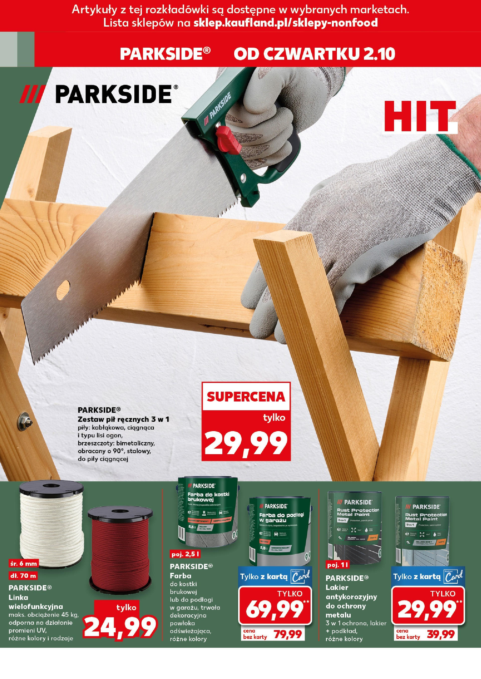 Kaufland gazetka - Mega okazje od 02.10.2025 - od jutra PDF | Strona: 8 | Produkty: Karta