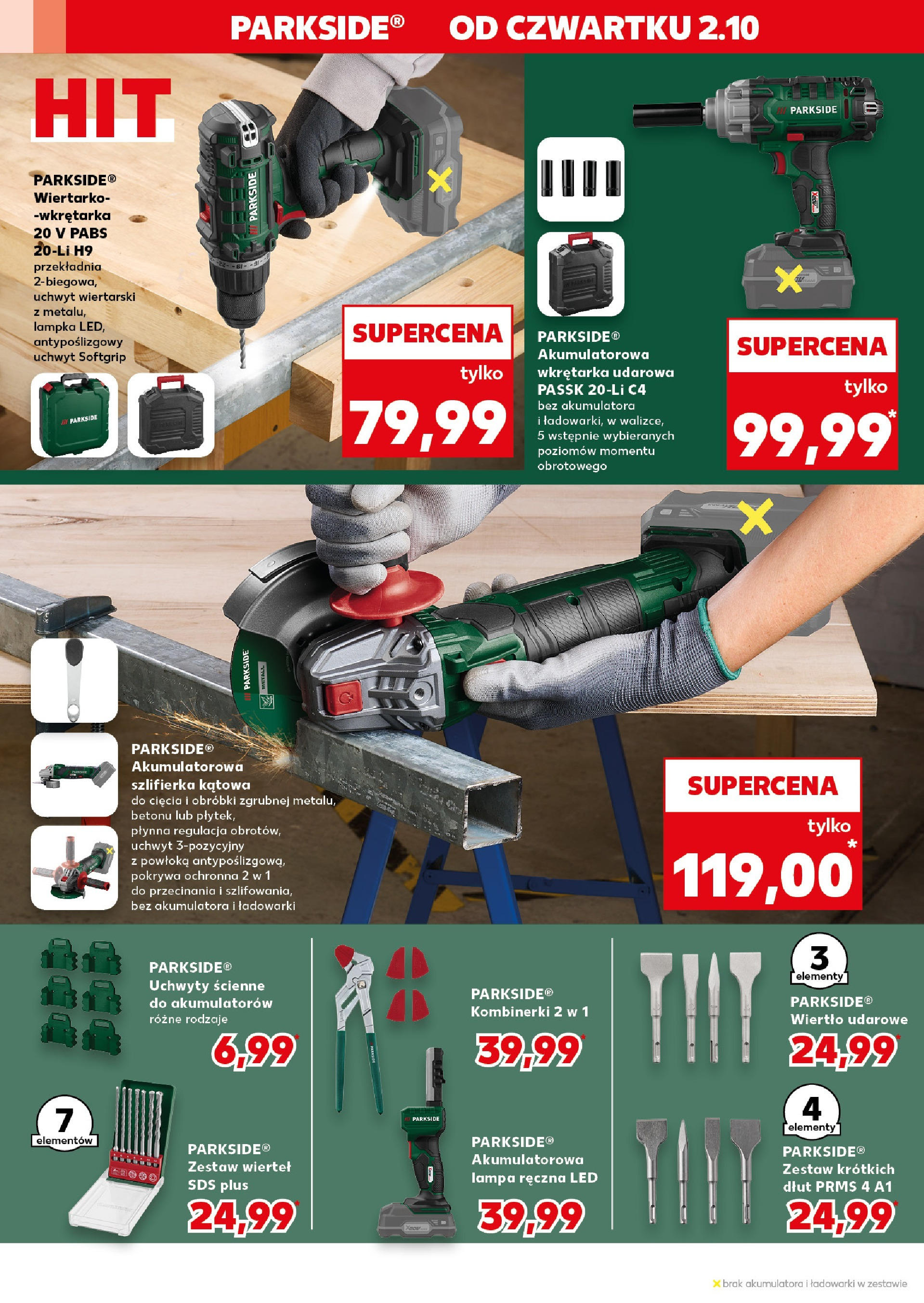 Kaufland gazetka - Mega okazje od 02.10.2025 - od jutra PDF | Strona: 10 | Produkty: Lampa, Szlifierka