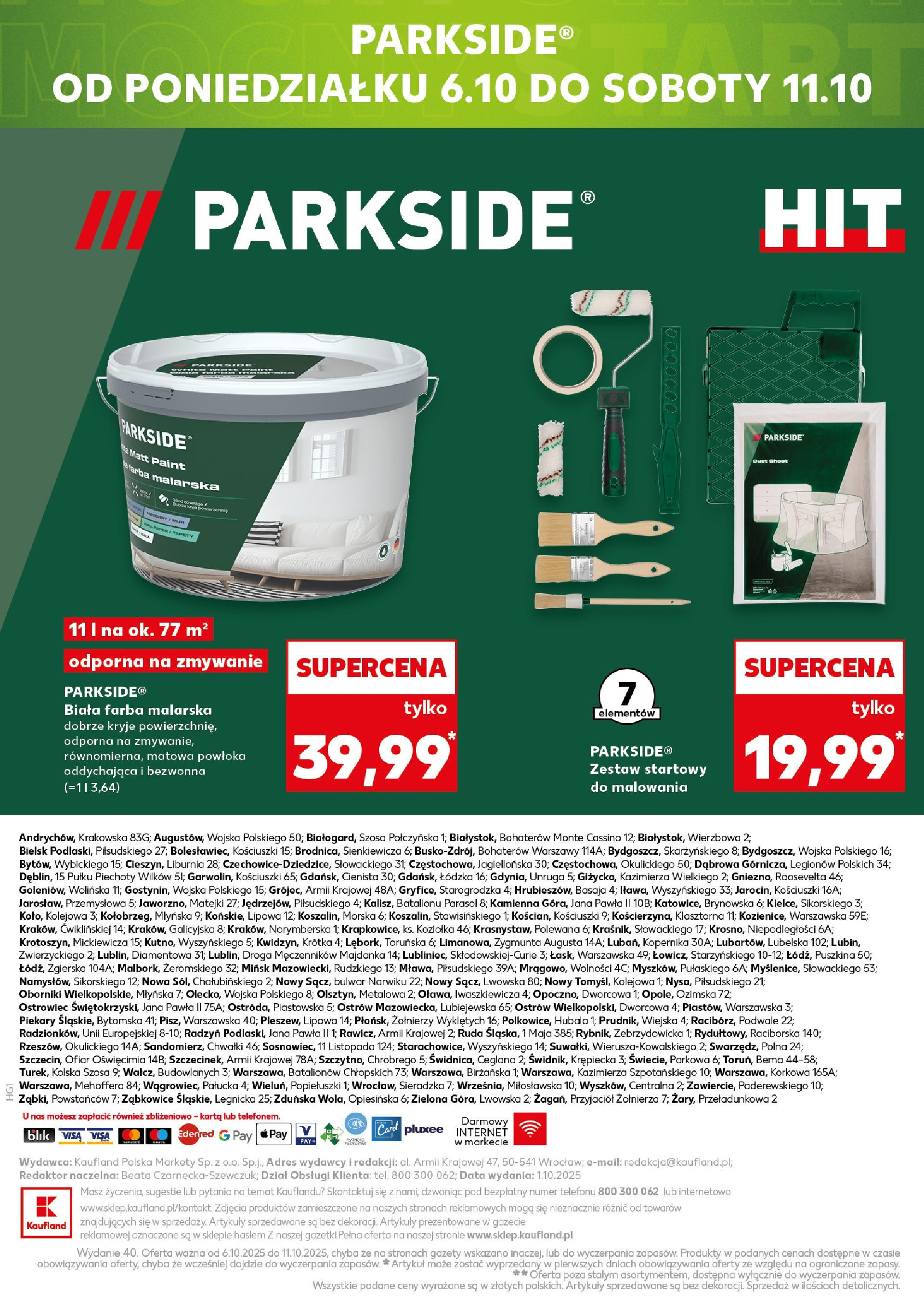 Kaufland gazetka - Mega okazje od 02.10.2025 - od jutra PDF | Strona: 20 | Produkty: Karta, Parasol
