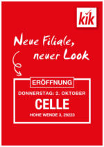 KiK KiK: Neueröffnung in Celle - bis 01.10.2025
