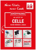KiK KiK: Neueröffnung in Celle - bis 05.10.2025