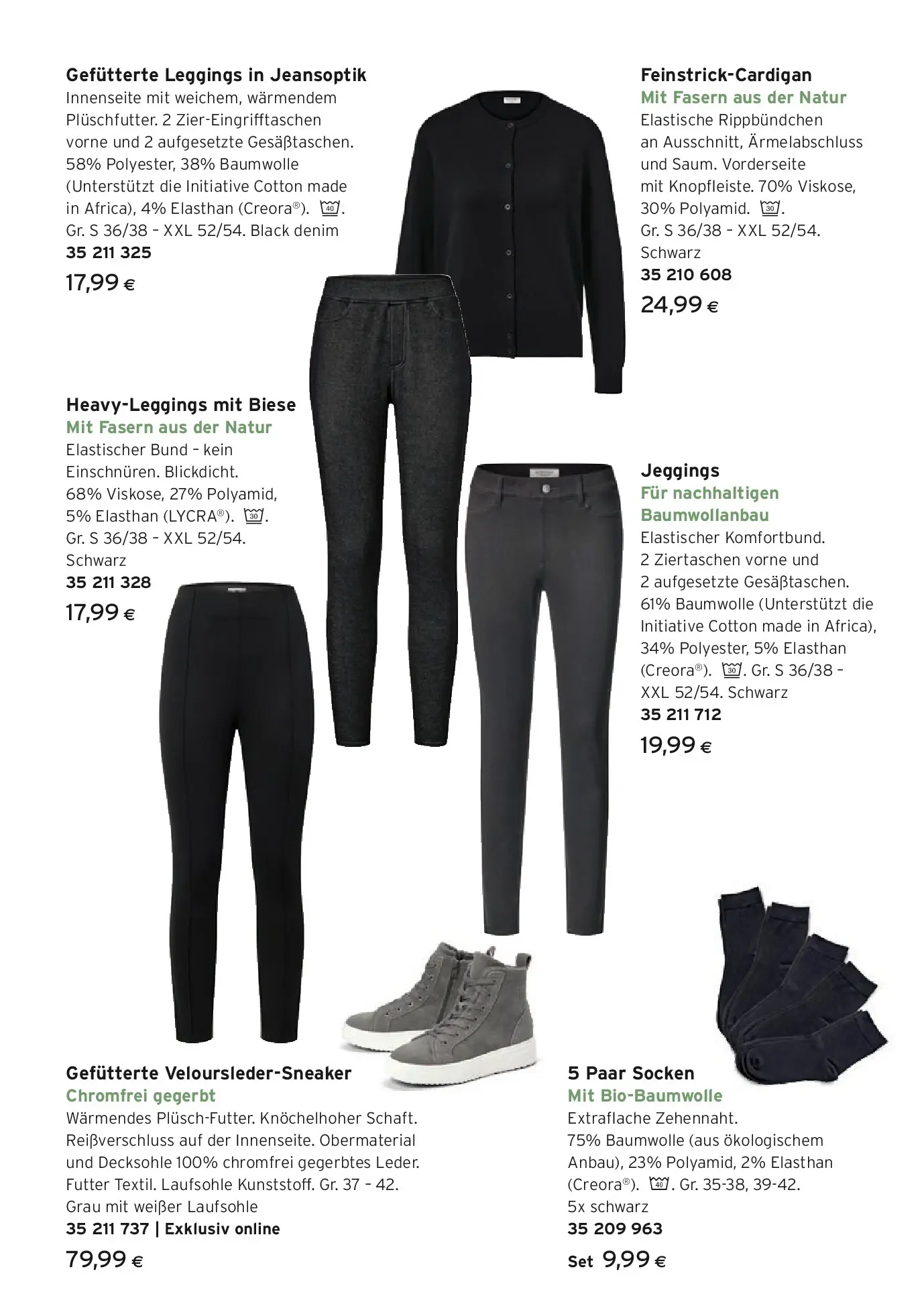 Tchibo Eduscho Winter Chic von 15.10.2025 - Aktuelle Angebote | Seite: 29 | Produkte: Socken, Leggings
