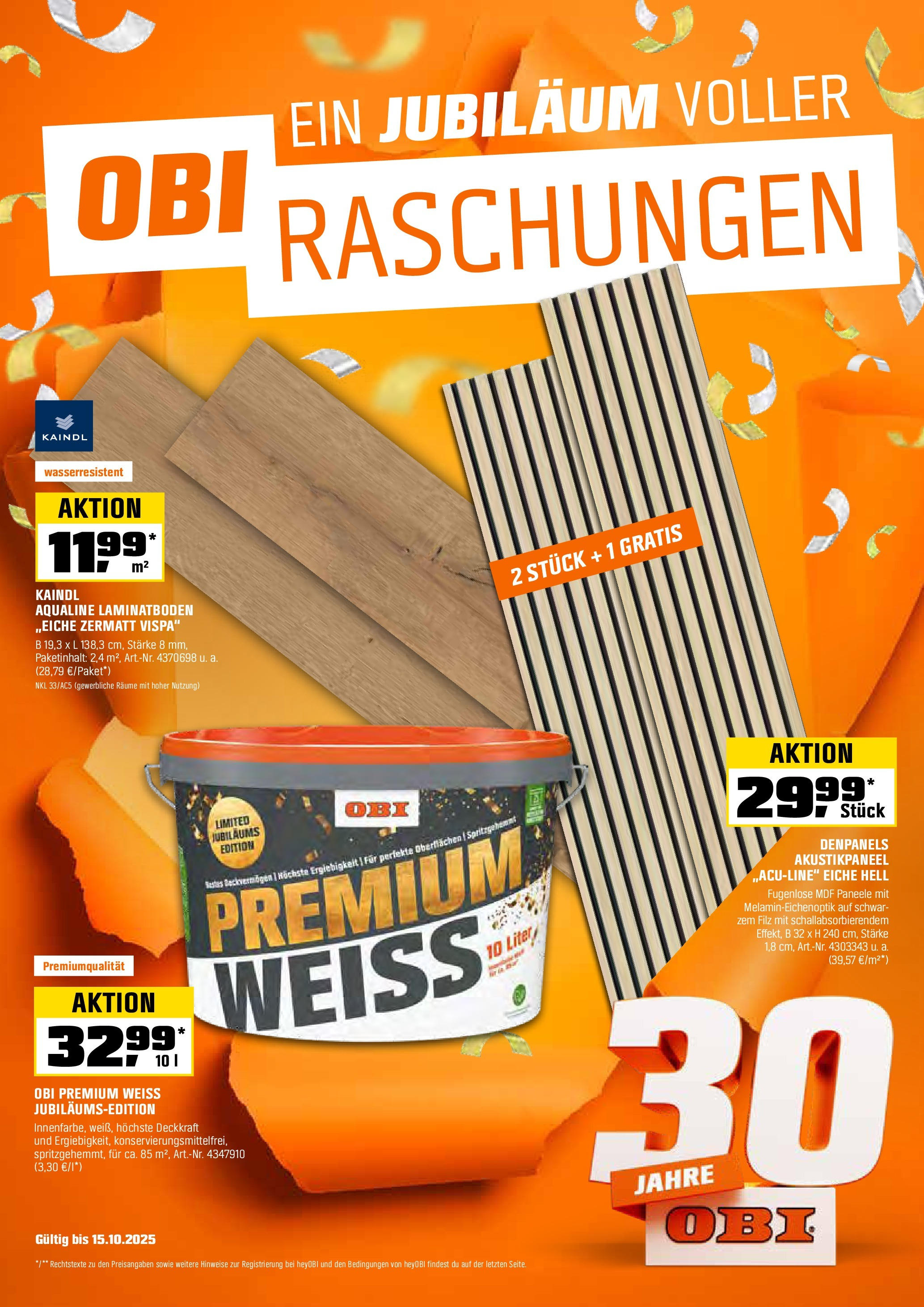OBI Flugblatt von 01.10.2025 - Aktuelle Angebote | Seite: 1