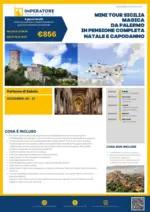 Imperatore Viaggi MINI TOURSICILIA MAGICA DA PALERMO IN PENSIONE COMPLETA - al 31.12.2025