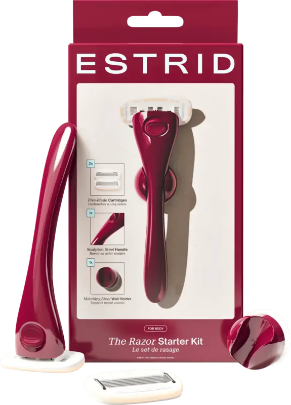 Estrid Rasierer, ruby Starterset