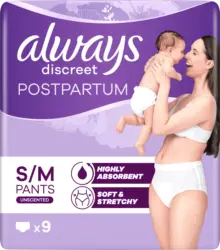always Wochenbett Pants discreet Postpartum, Gr. S/M