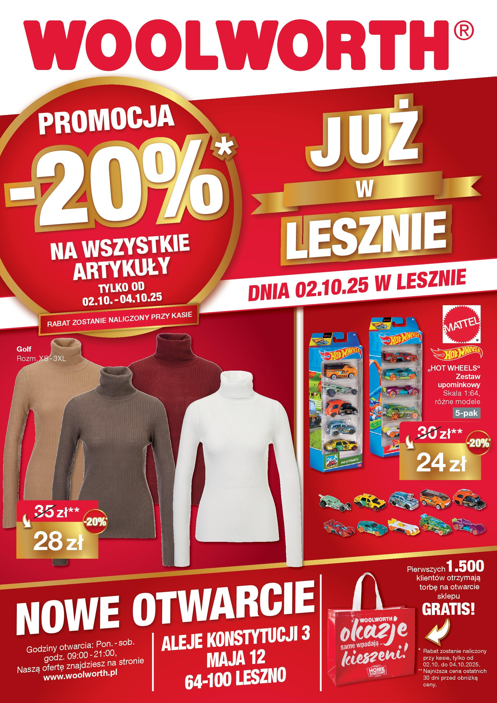 Woolworth Gazetka - Już w Lesznie od (02.10.2025 - 04.10.2025) | Strona: 1