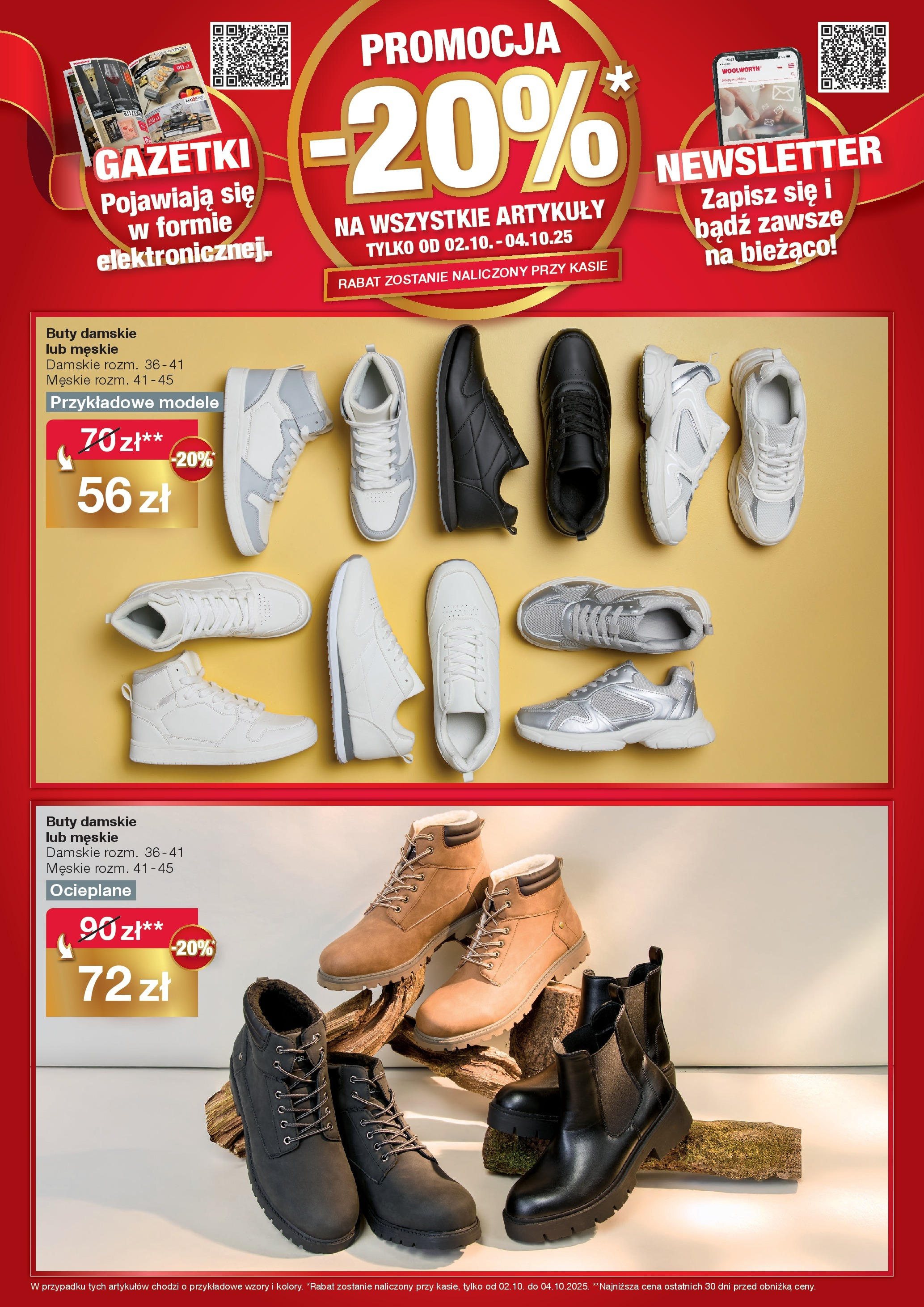 Woolworth Gazetka - Już w Lesznie od (02.10.2025 - 04.10.2025) | Strona: 8 | Produkty: Buty