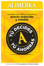 Alimerka Tu decides tu ahorras - Alimerka - hasta el 30.11.2025