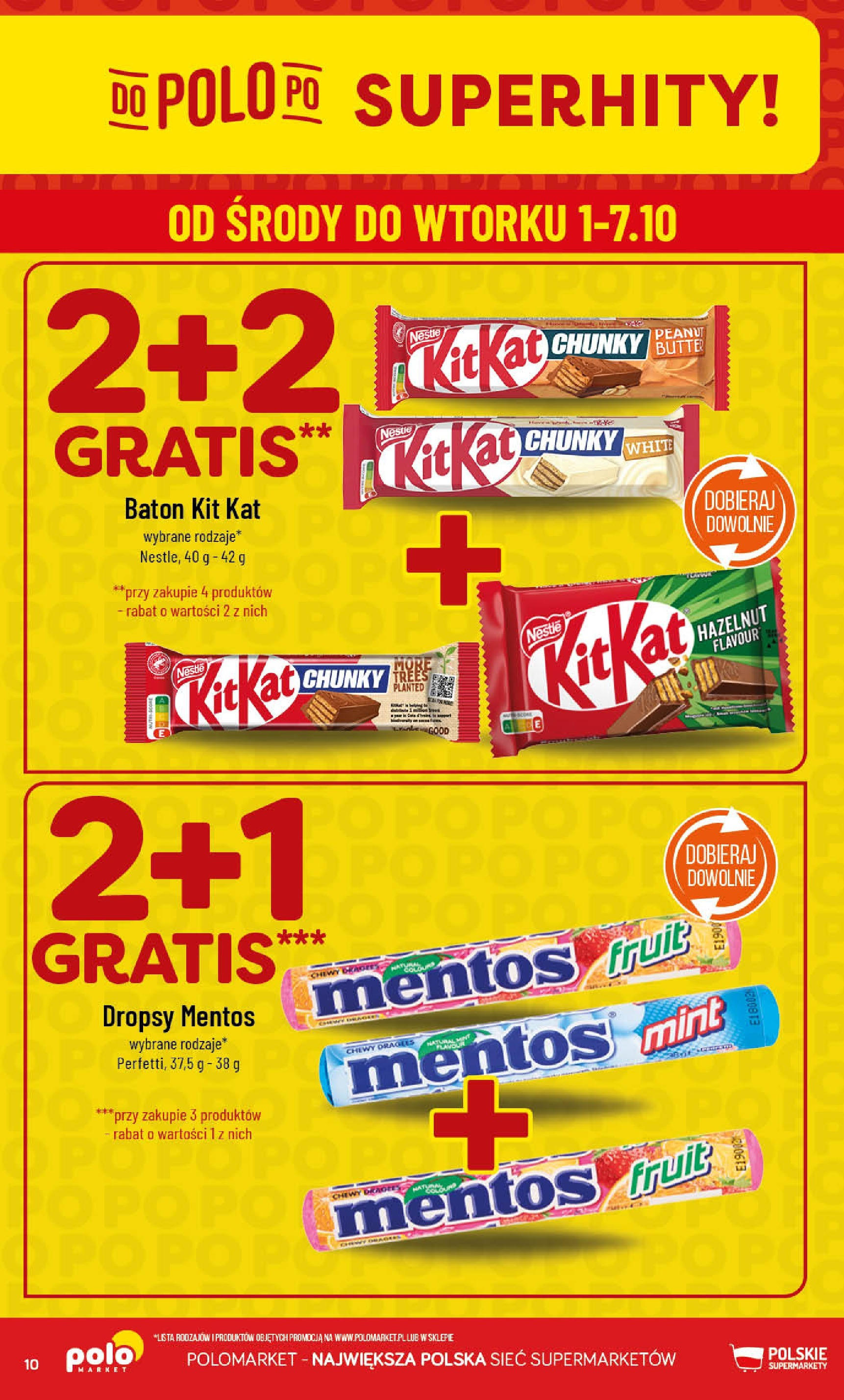 POLOmarket gazetka od jutra (01.10.2025) - Nowa PDF | Strona: 10 | Produkty: Baton