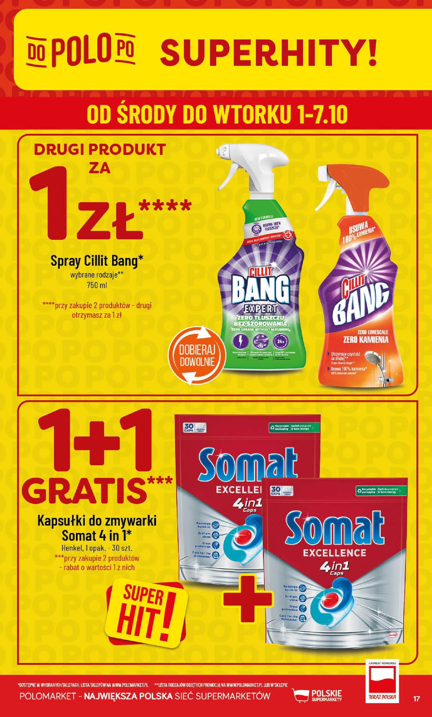 POLOmarket gazetka od jutra (01.10.2025) - Nowa PDF | Strona: 17 | Produkty: Kapsułki do zmywarki