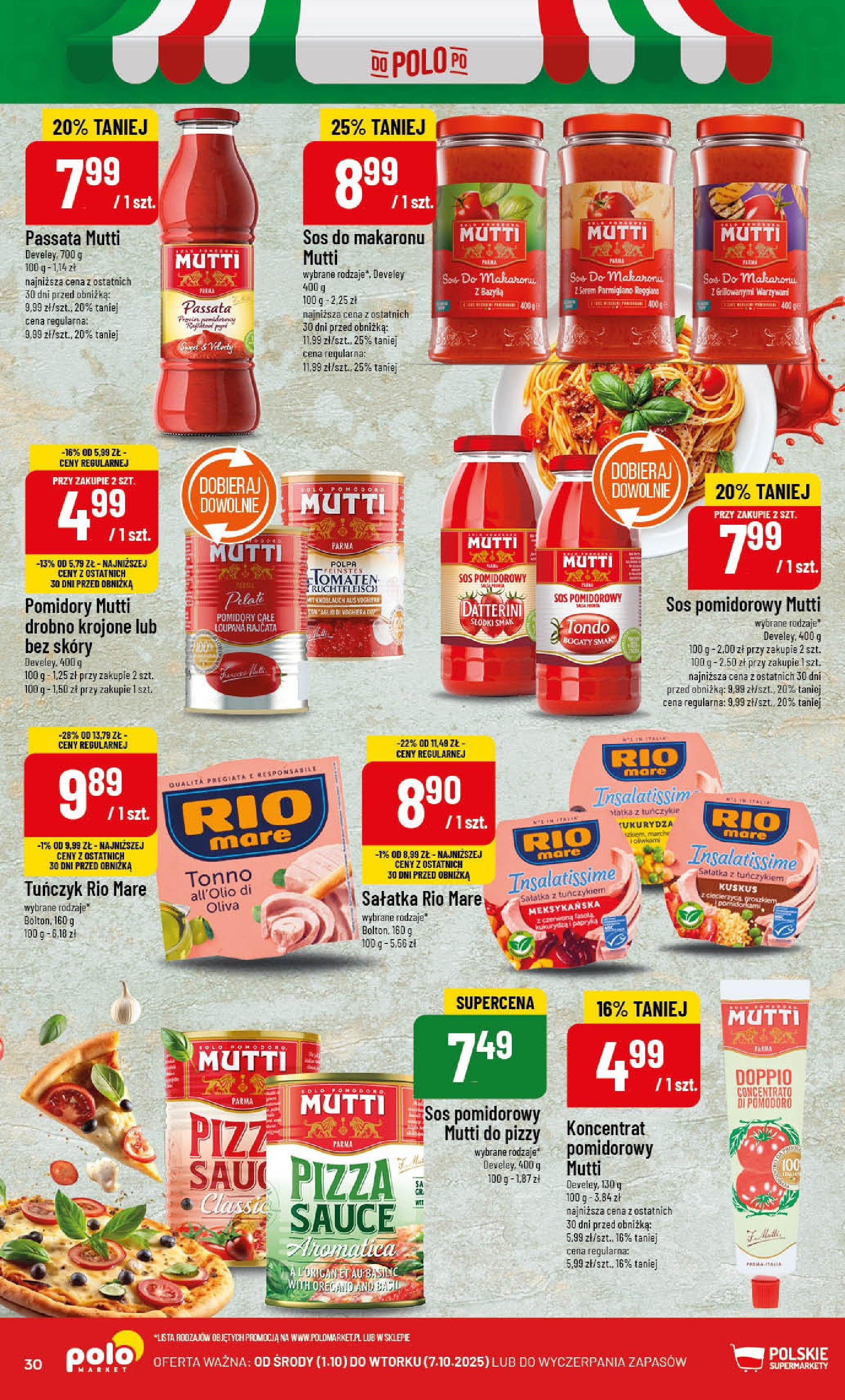 POLOmarket gazetka od jutra (01.10.2025) - Nowa PDF | Strona: 30 | Produkty: Bazylia, Sałatka z tuńczykiem, Pomidory, Sałatka