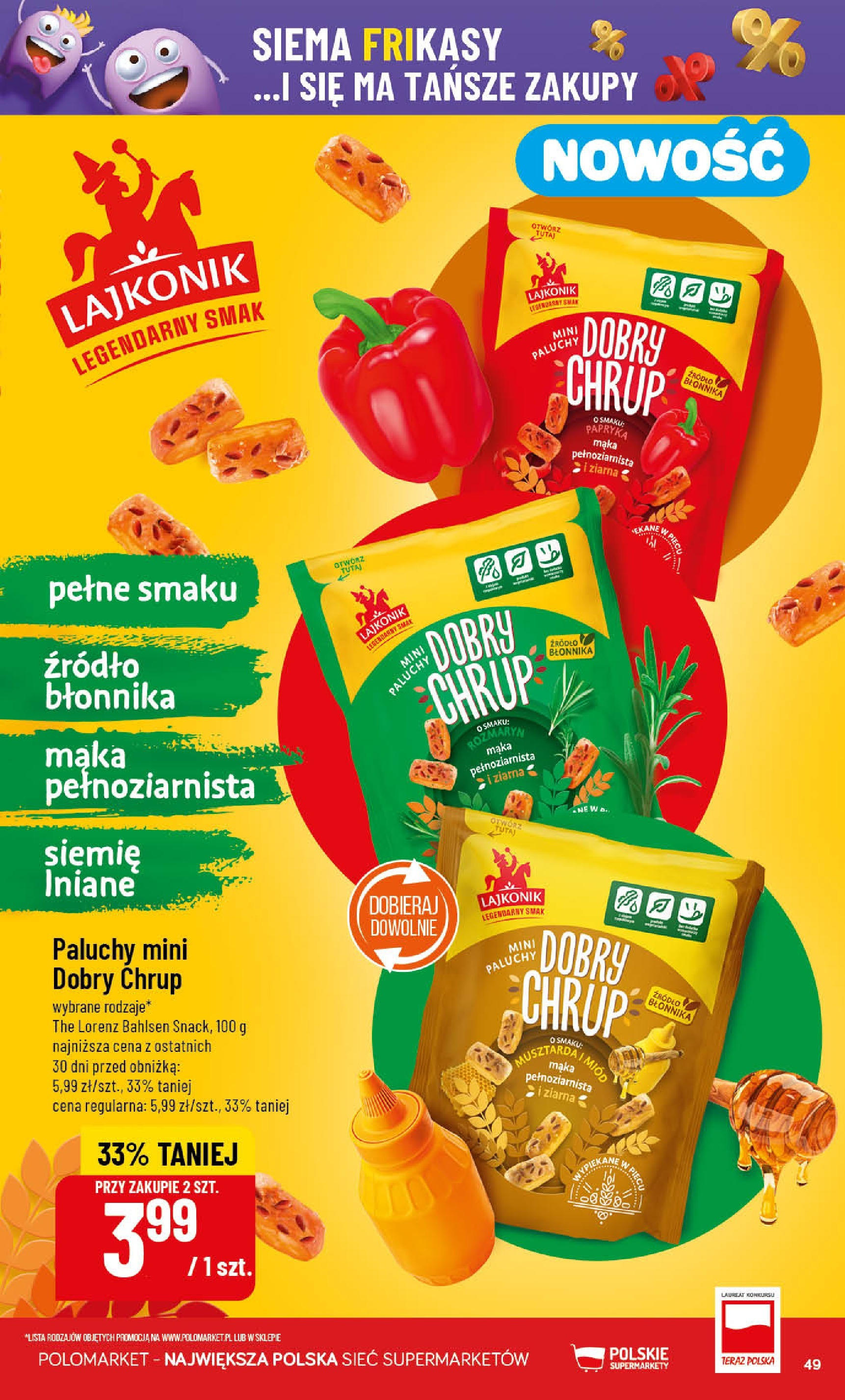 POLOmarket gazetka od jutra (01.10.2025) - Nowa PDF | Strona: 49 | Produkty: Miód, Papryka, Musztarda, Mąka pełnoziarnista