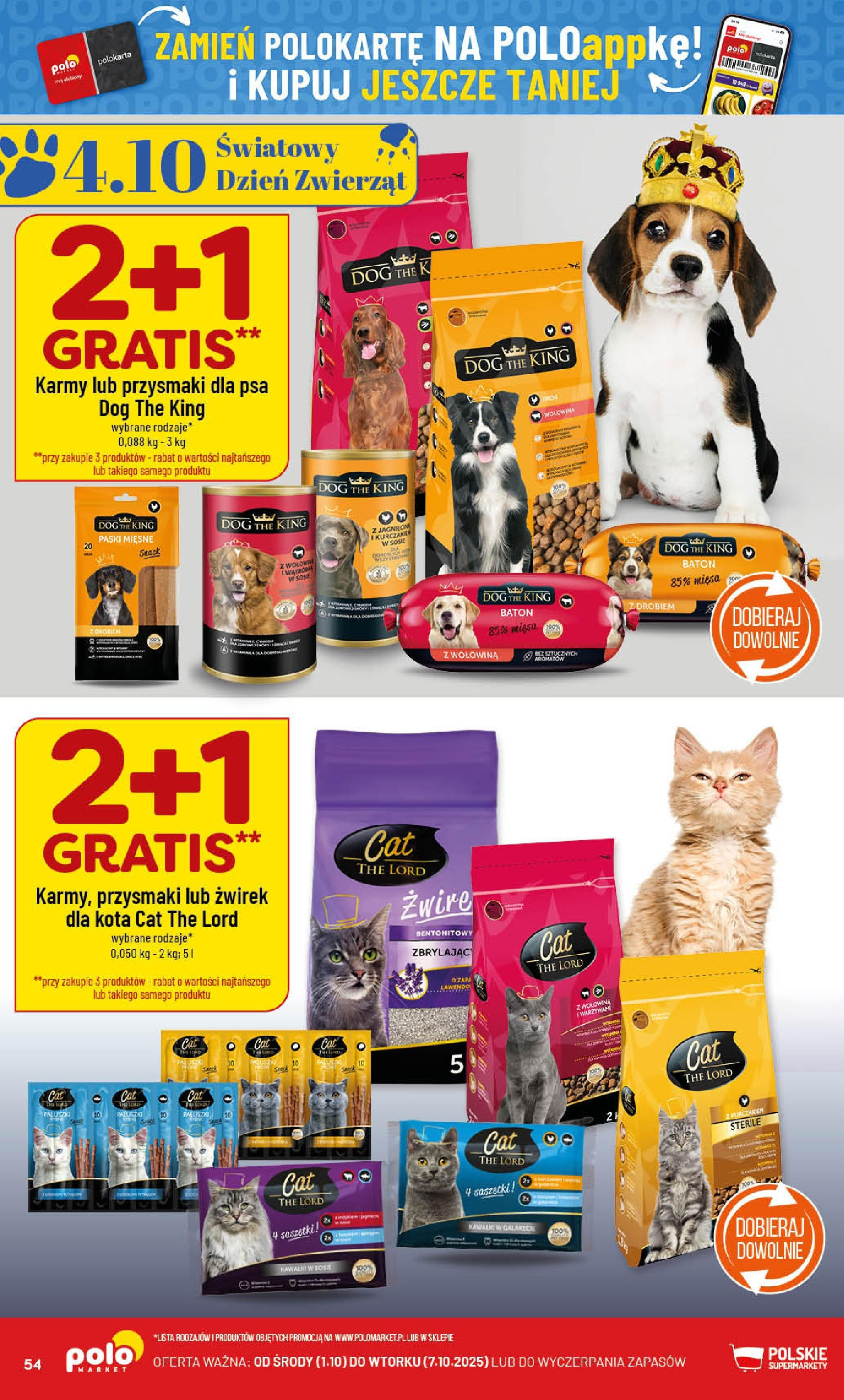 POLOmarket gazetka od jutra (01.10.2025) - Nowa PDF | Strona: 54 | Produkty: Jagnięcina, Baton, Wołowina, Sos