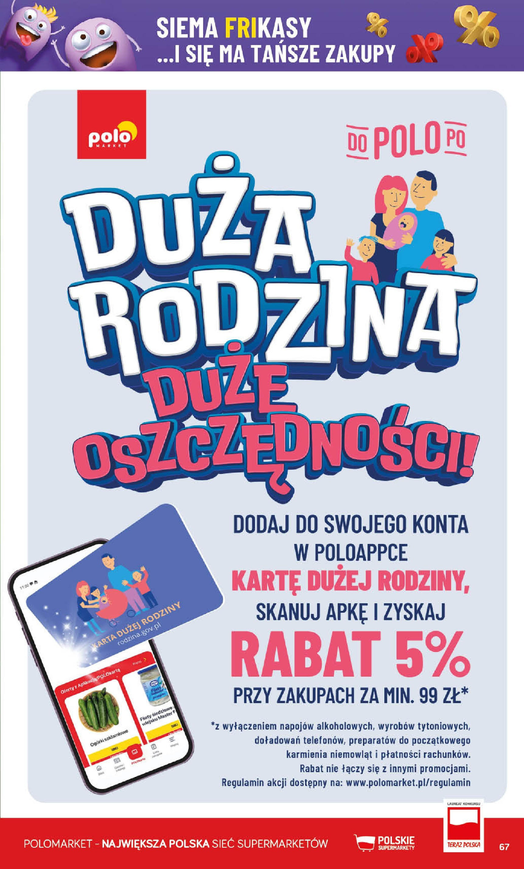 POLOmarket gazetka od jutra (01.10.2025) - Nowa PDF | Strona: 67 | Produkty: Karta, Ogórki