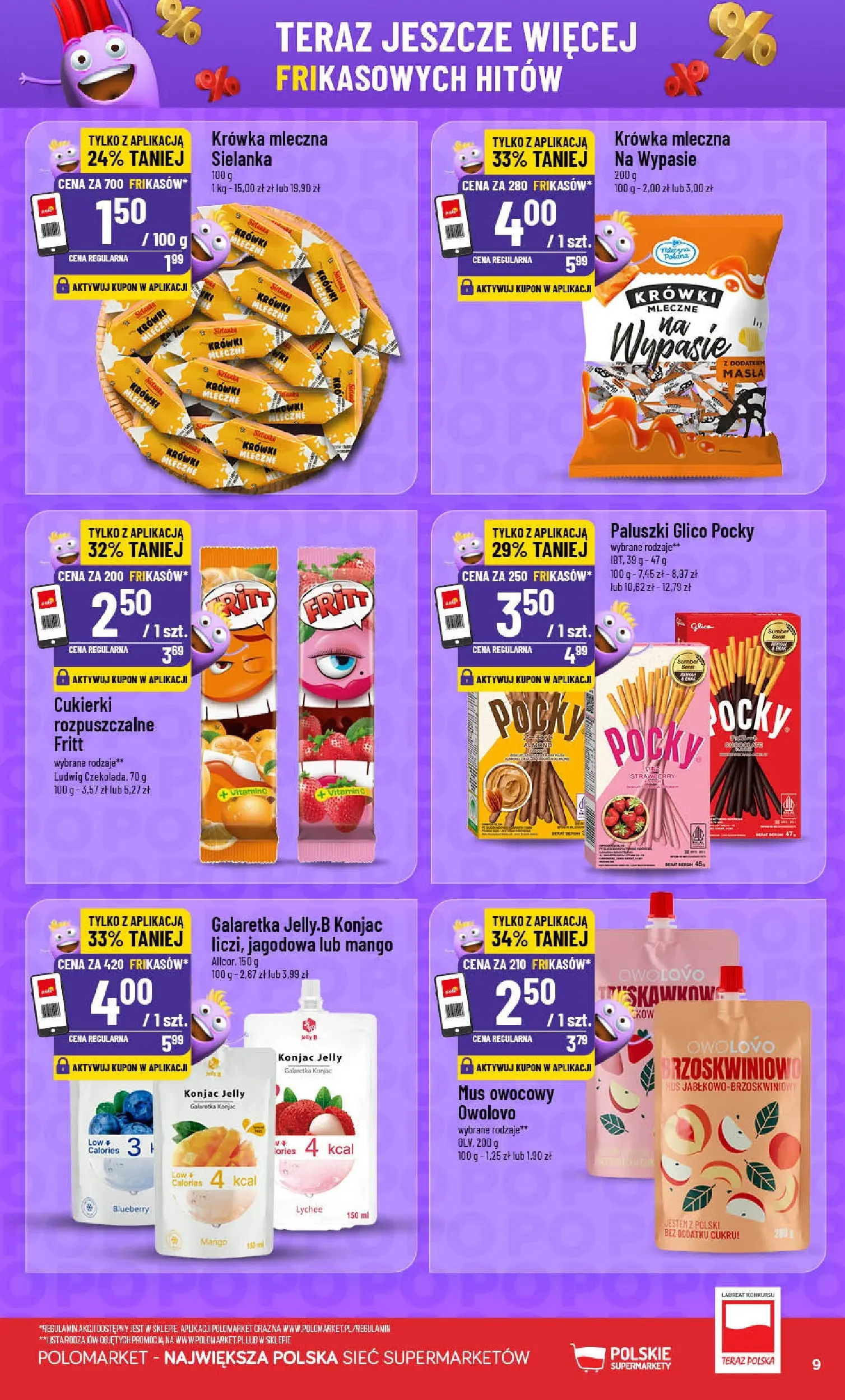 POLOmarket gazetka od jutra (01.10.2025) - Nowa PDF | Strona: 9 | Produkty: Mango, Pocky, Paluszki, Cukierki