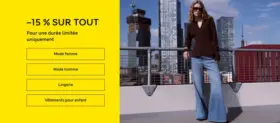 -15 % SUR TOUT Pour une durée limitée uniquement