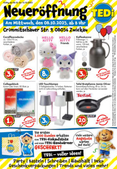 TEDi Neueröffnung in Zwickau ab 08.10.2025 gültig