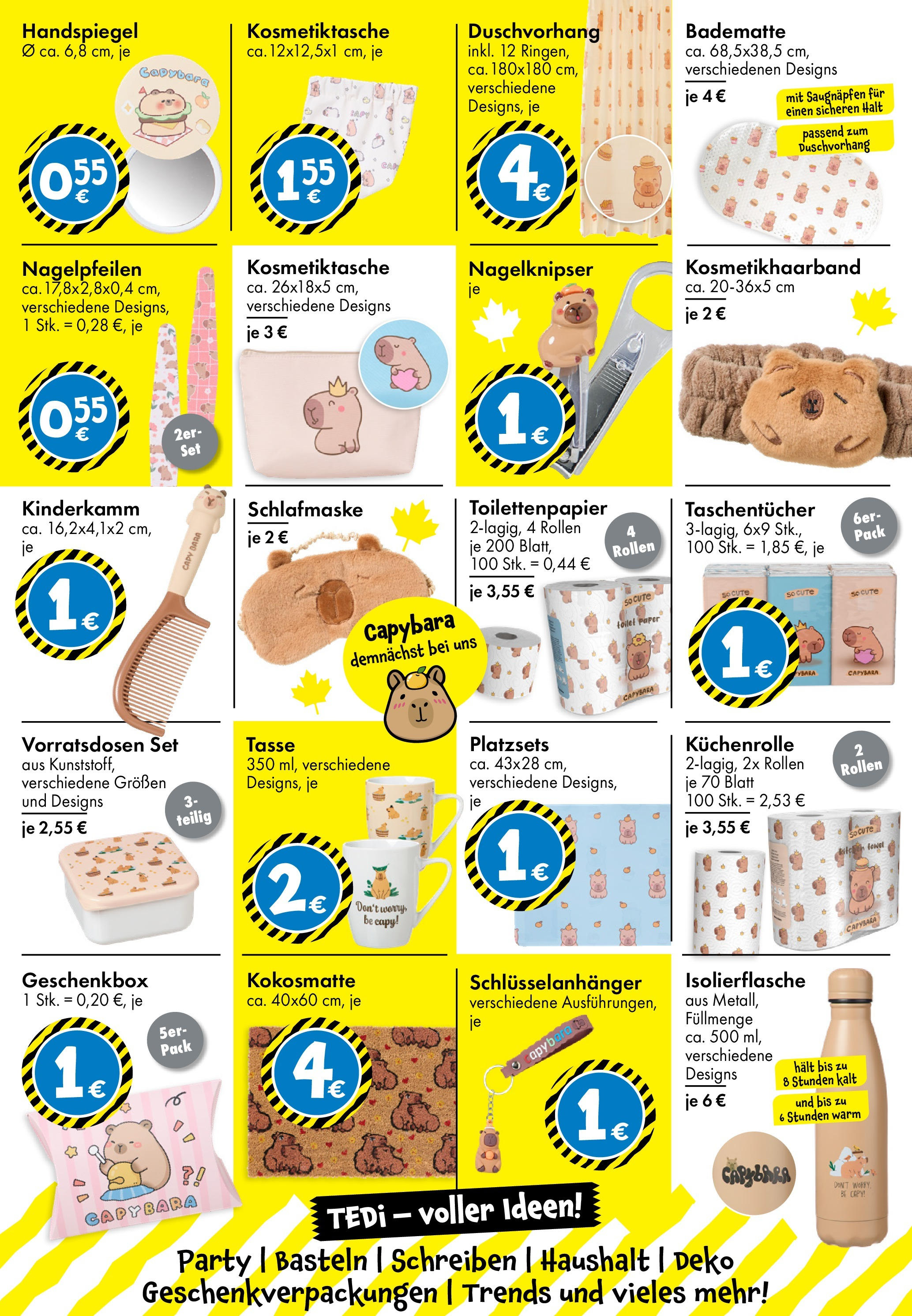 TEDi - TEDi: entdecke die neuen TEDi Trends (ab 02.10.2025) zum Blättern | Seite: 7 | Produkte: Nagelknipser, Toilettenpapier, Küchenrolle