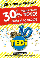 TEDi catálogo hasta 11.10.2025