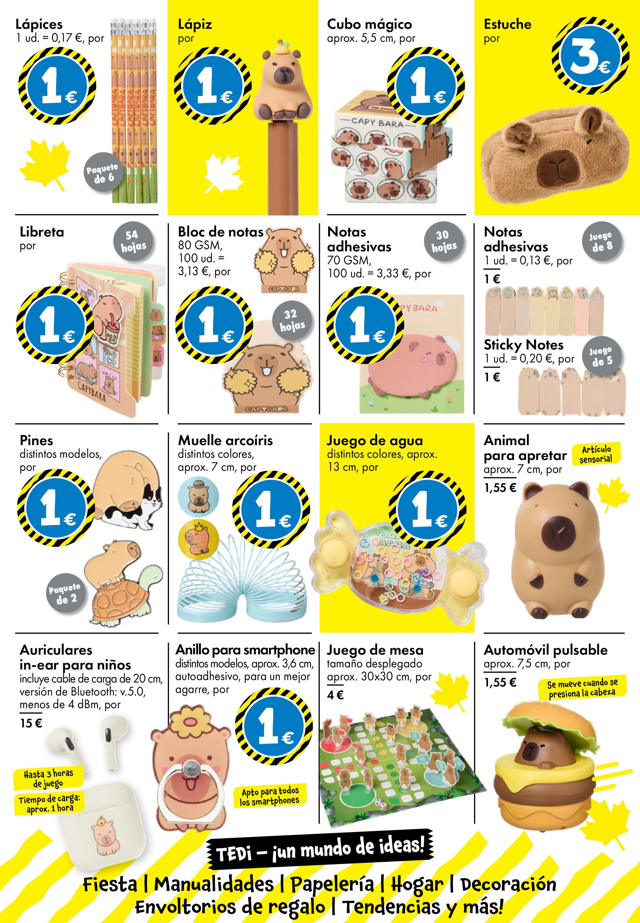 TEDi - folleto 02/10/2025 - 11/10/2025 | Página: 6 | Productos: Smartphone, Auriculares, Cable, Mesa