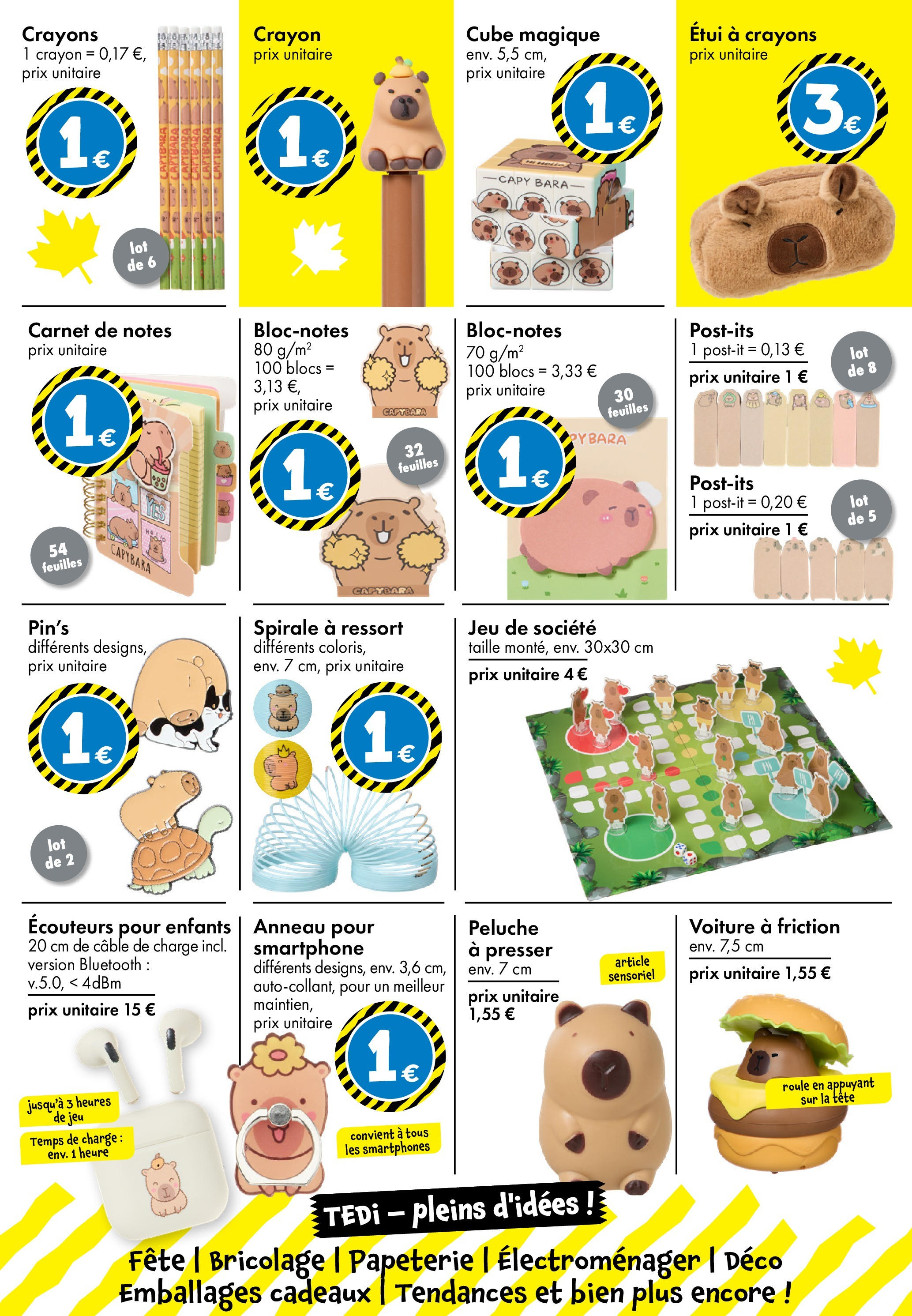 TEDi - TEDi - pleins d'idées à partir du 02/10/2025 - promo en ligne | Page: 5 | Produits: Câble, Étui, Peluche, Crayon